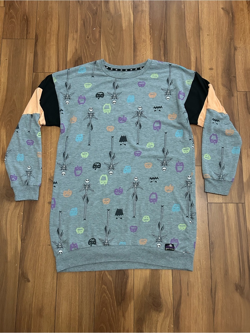 Disney The Nightmare Before Christmas Oversized Sleep Shirt L Women’s Jack